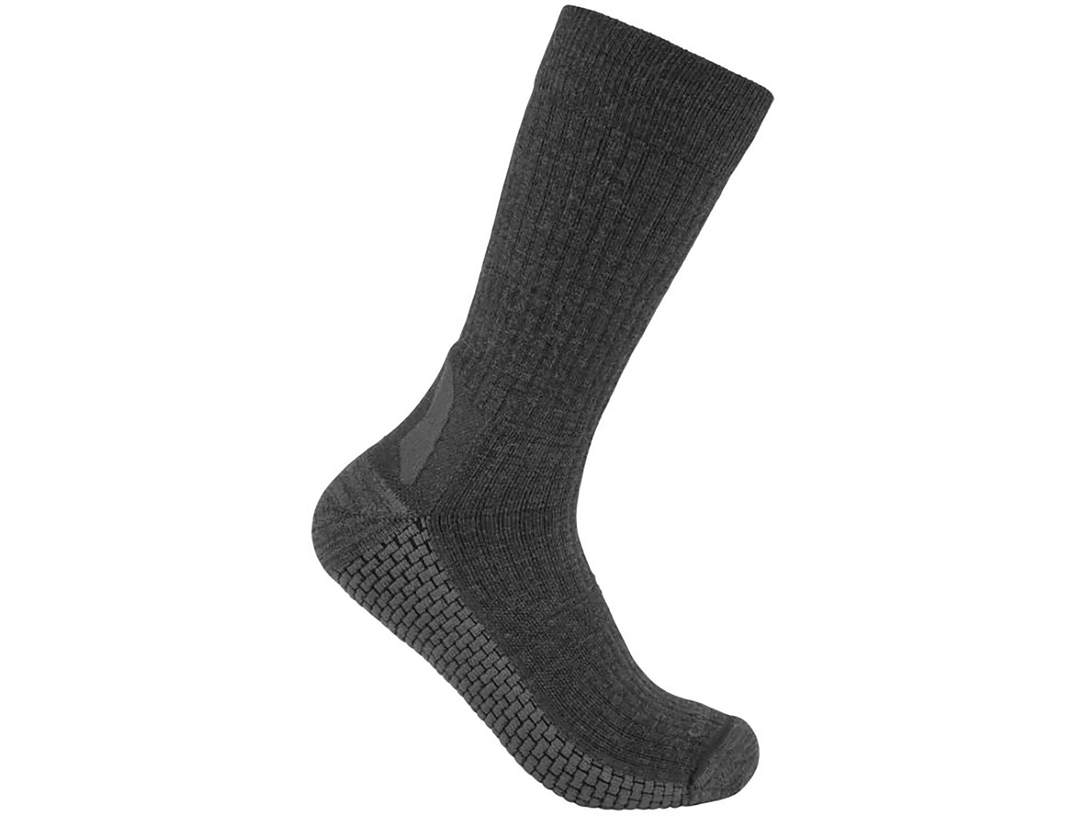 Carhartt Men's Force Grid Midweight Crew Socks Carbon Heather XL 1