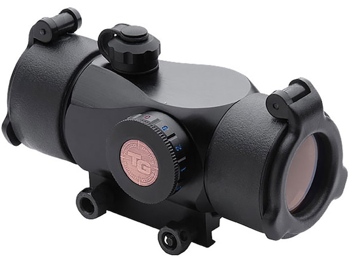 TRUGLO Triton Red Dot Sight 5 MOA Dot Red, Green and Blue with Pressure Switch and Integral Weaver-Style Mount Matte Black