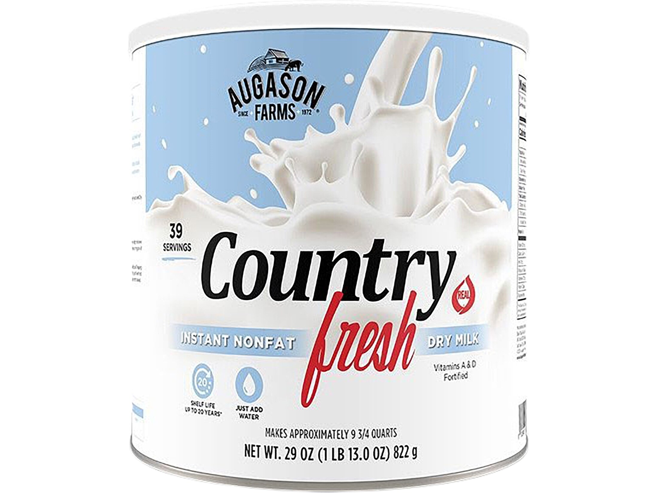 Augason Farms Freeze Dried Country Fresh 100 Real Instant Nonfat Dry
