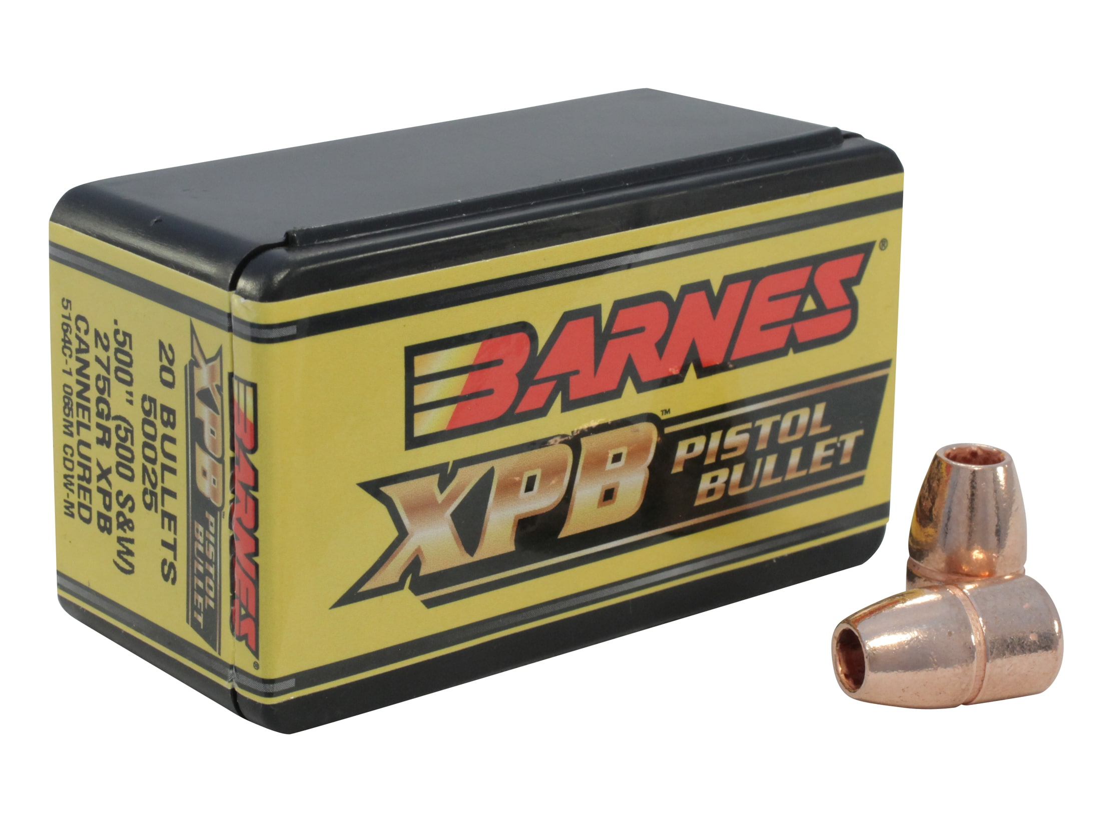 Barnes XPB Handgun Bullets 500 S&W (500 Diameter) 275 Grain Solid