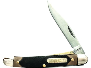 SCHRADE OLD TIMER BEARHEAD TRAPPER FOLDING POCKET KNIFE SAWCUT