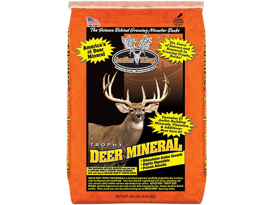 Antler King Trophy Deer Mineral Deer Supplement Granular 20 Lb   482920 