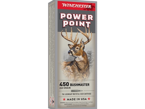 Winchester Super-X Ammunition 450 Bushmaster 260 Grain Power-Point