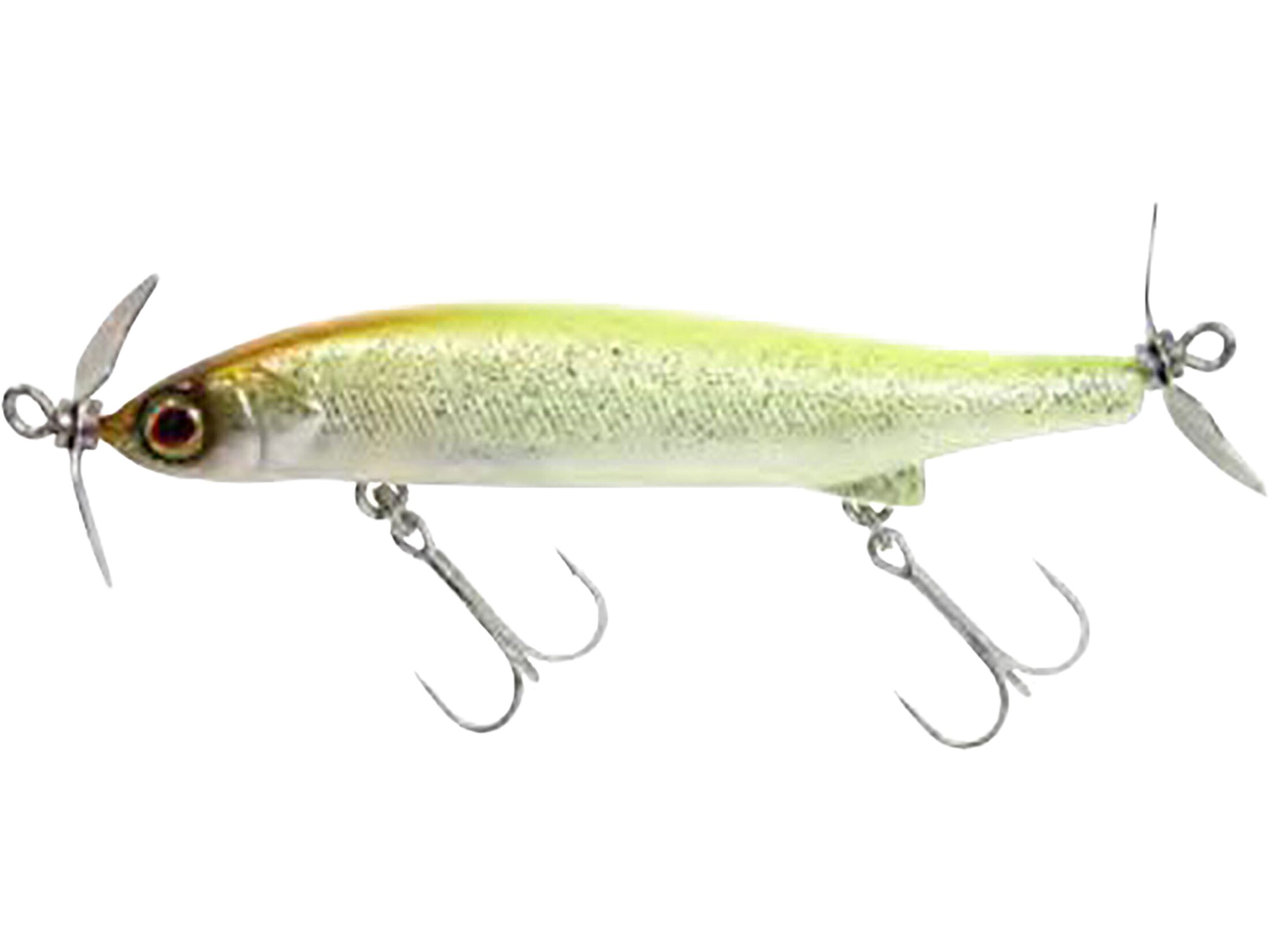 Jackall IProp75S Spy Bait Chartreuse Back Glitter