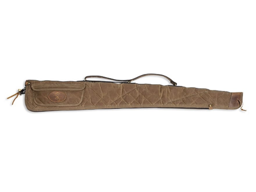 Browning Santa Fe Shotgun Gun Case 52 Waxed Cotton Canvas Tan