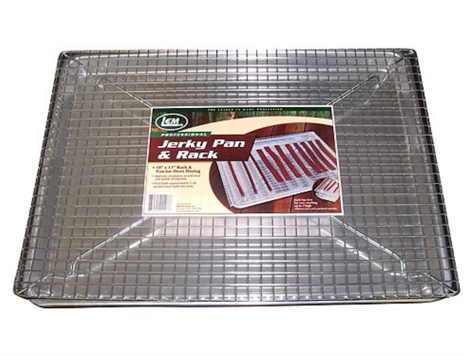  LEM Products 18 by 13 Jerky Pan and Rack Set, Prepare and  Make Jerky, Chrome Rack and Aluminum Pan : Musical Instruments