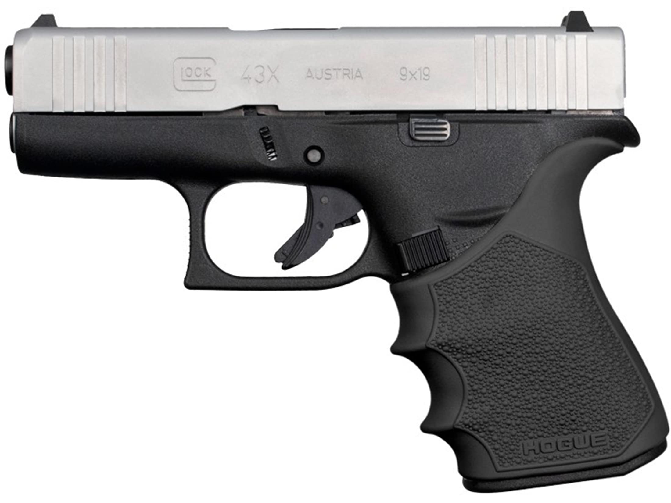 Hogue Handall Slip On Beavertail Grip Sleeve Glock 43X, 48 Rubber