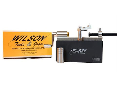 L.E. Wilson Case Trimmer Kit 50 BMG Stainless Steel with Titanium Nitride Coated Cutter