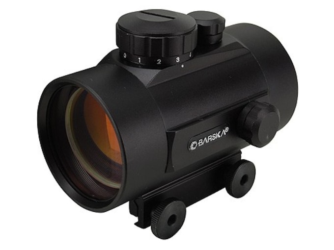 Barska Red Dot Sight 1x 5 MOA Dot with Integral Weaver-Style Mount Matte