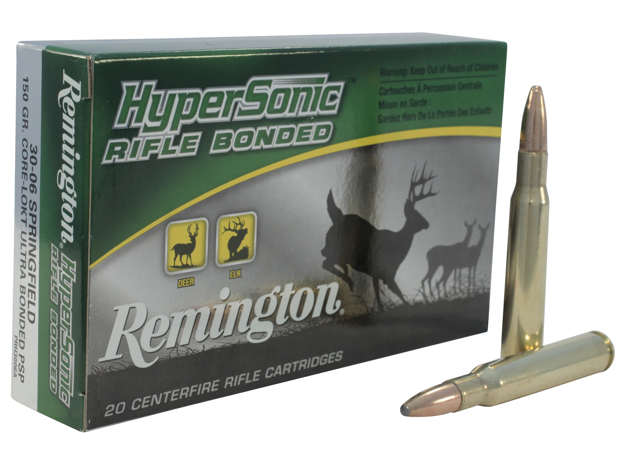 Remington HyperSonic Ammo 30-06 Springfield 150 Grain Core-Lokt Ultra.
