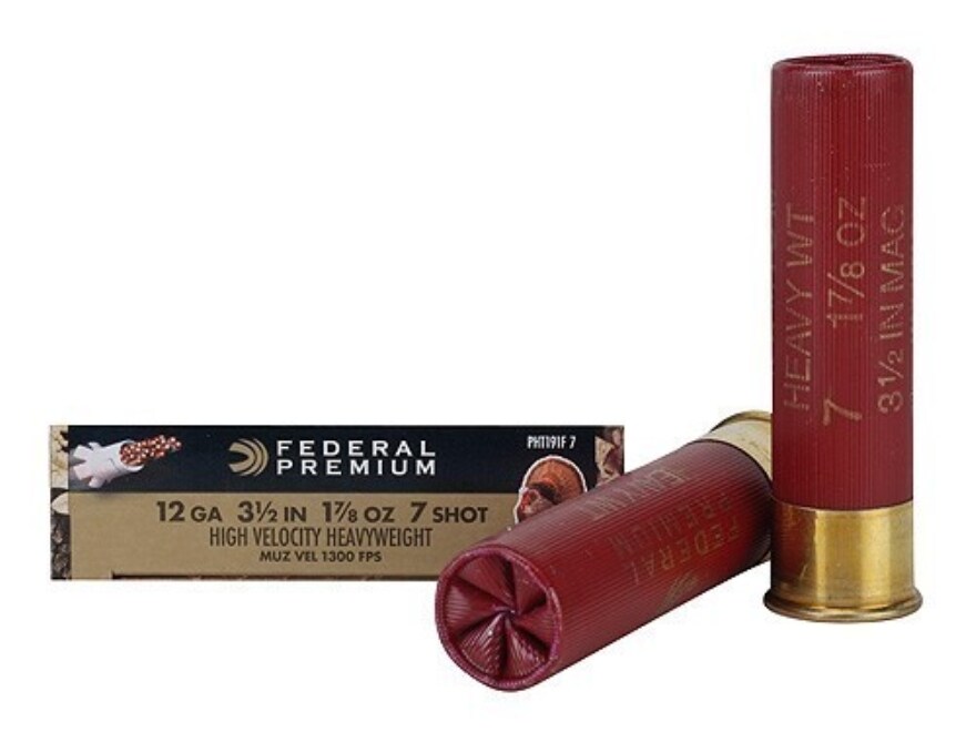 Federal Premium Mag-Shok Turkey 12 Ga Ammo 3-1/2 #7 Tungsten Shot