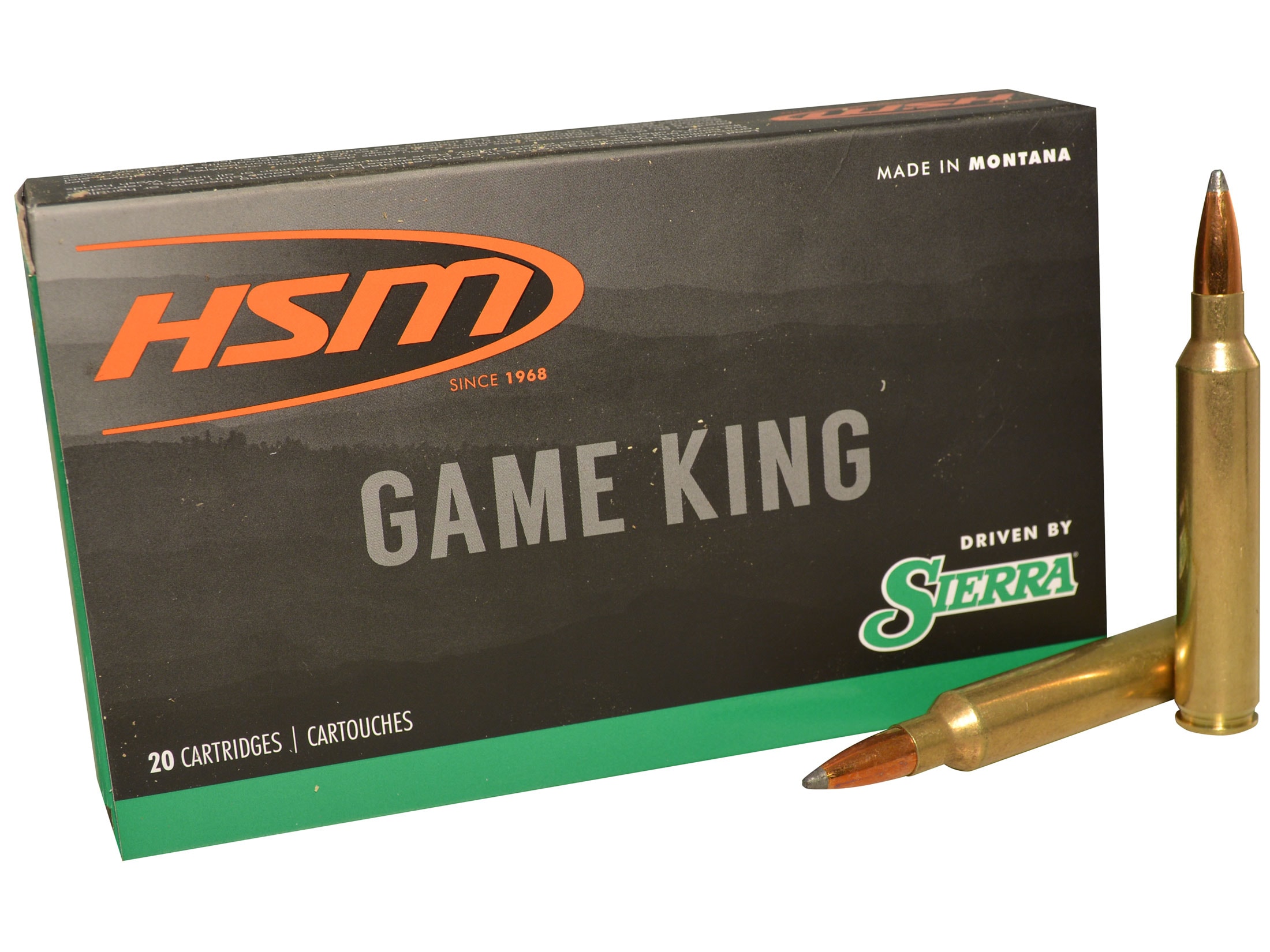 HSM Gameking 300 Remington Ultra Mag Ammo 180 Grain Sierra GameKing