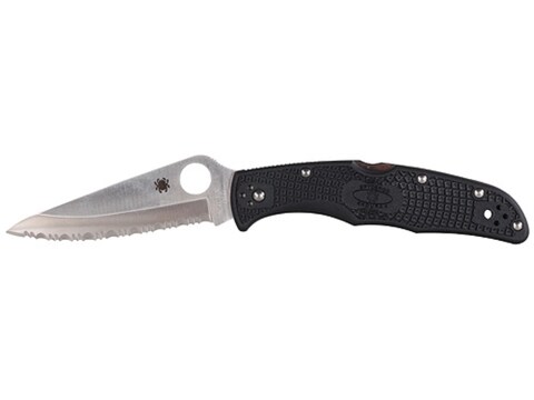Spyderco Endura 4 SpyderEdge Lightweight Folding Pocket Knife 3.75" Serrated Drop Point...