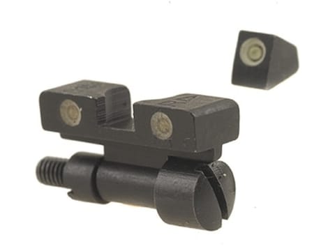 Meprolight Tru-Dot Adjustable Sight Set S&W K, L, N-Frame with Red Insert Front Sight S...