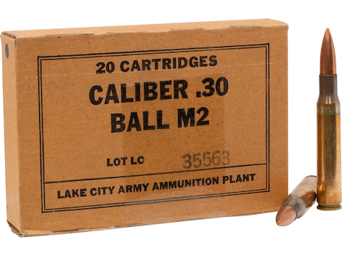 Military Surplus Service Grade Ammo 30-06 Springfield 150 Grain M2