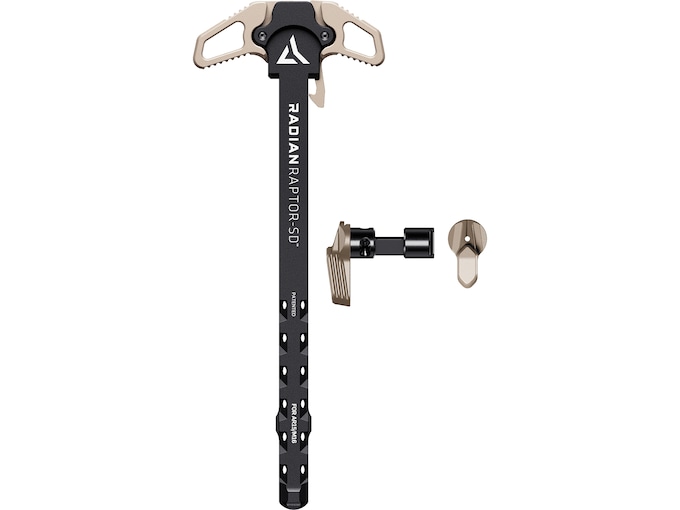 Radian Raptor-SD AR-15 Ambidextrous Charging Handle & Talon 45/90 Ambi Safety FDE