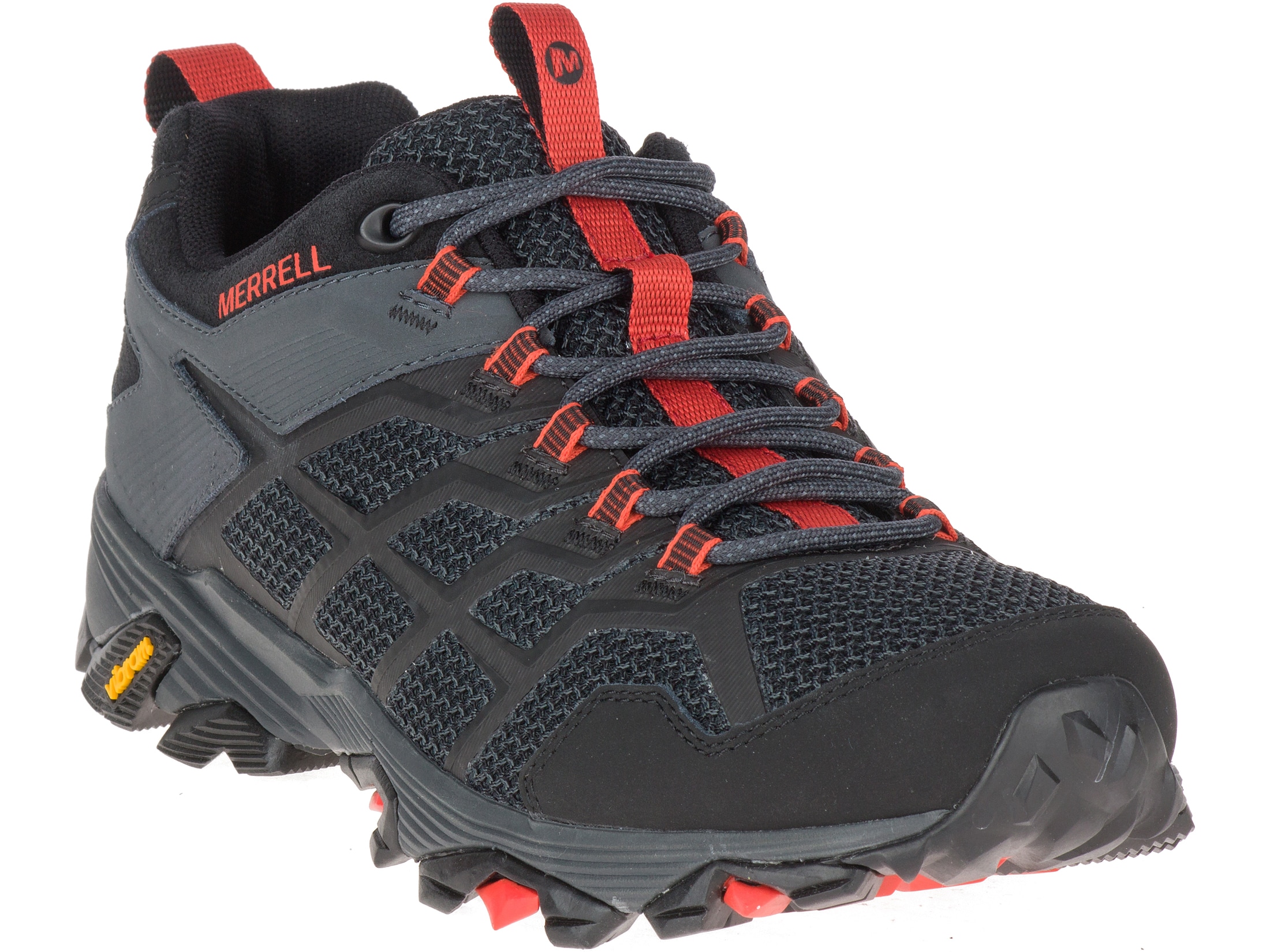 Merrell Moab FST 2 4 Hiking Shoes Leather/Synthetic Black/Granite