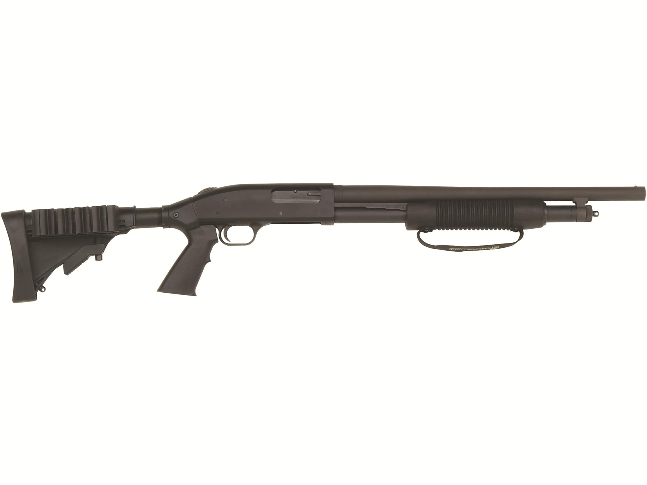 Mossberg 500 Tactical Pump 12 Ga Shotgun 18.5 Blued Barrel Black