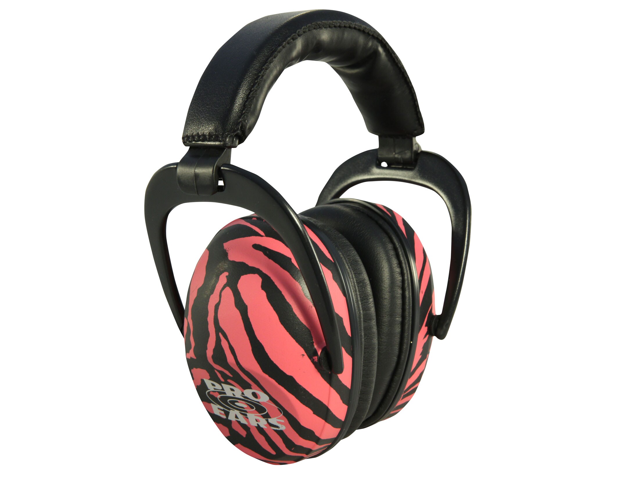 Pro Ears Ultra Sleek Earmuffs (NRR 26 dB) Pink Zebra