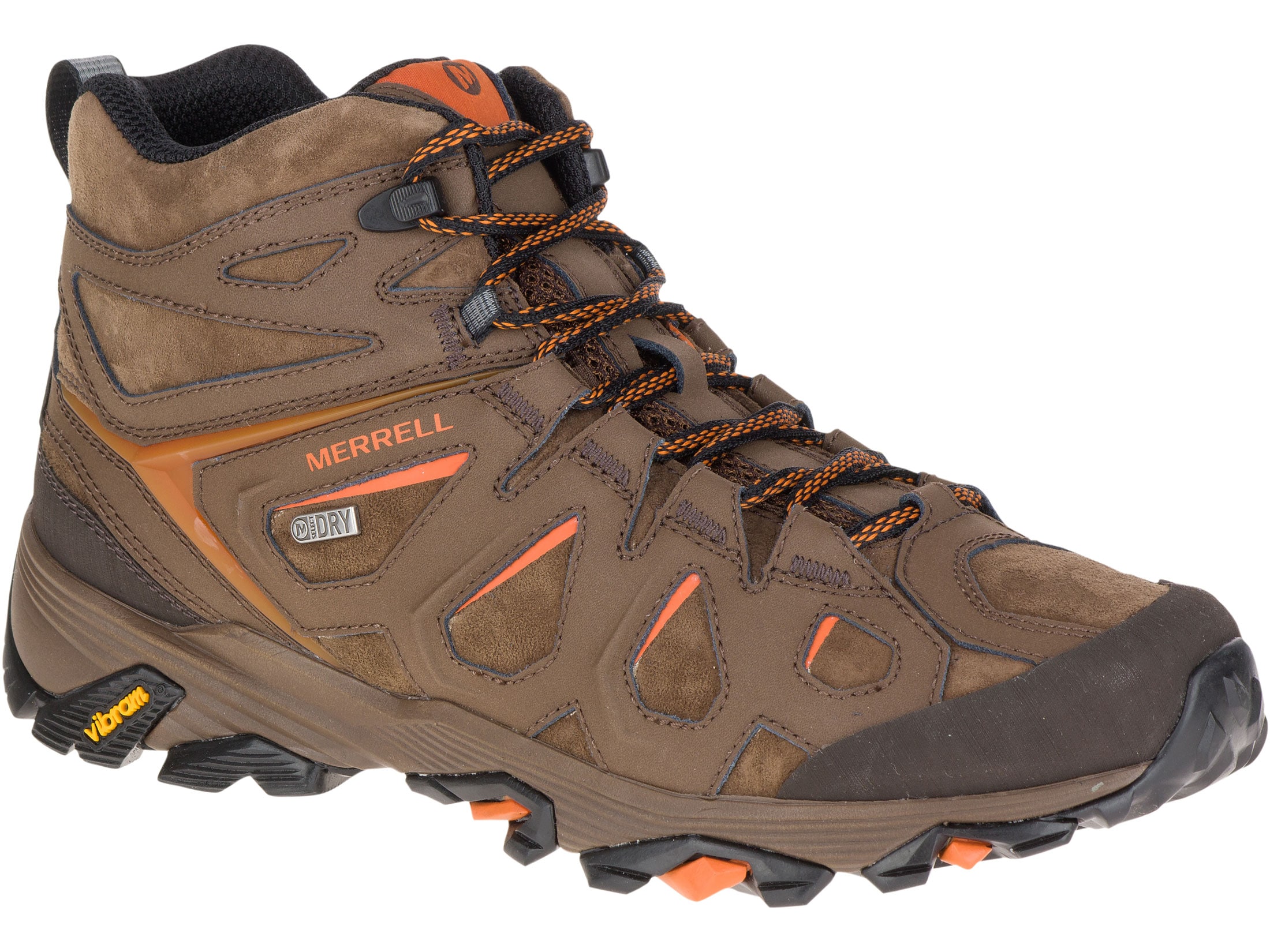 Merrell Moab FST LTR Mid 5 Waterproof Hiking Boots Leather Boulder