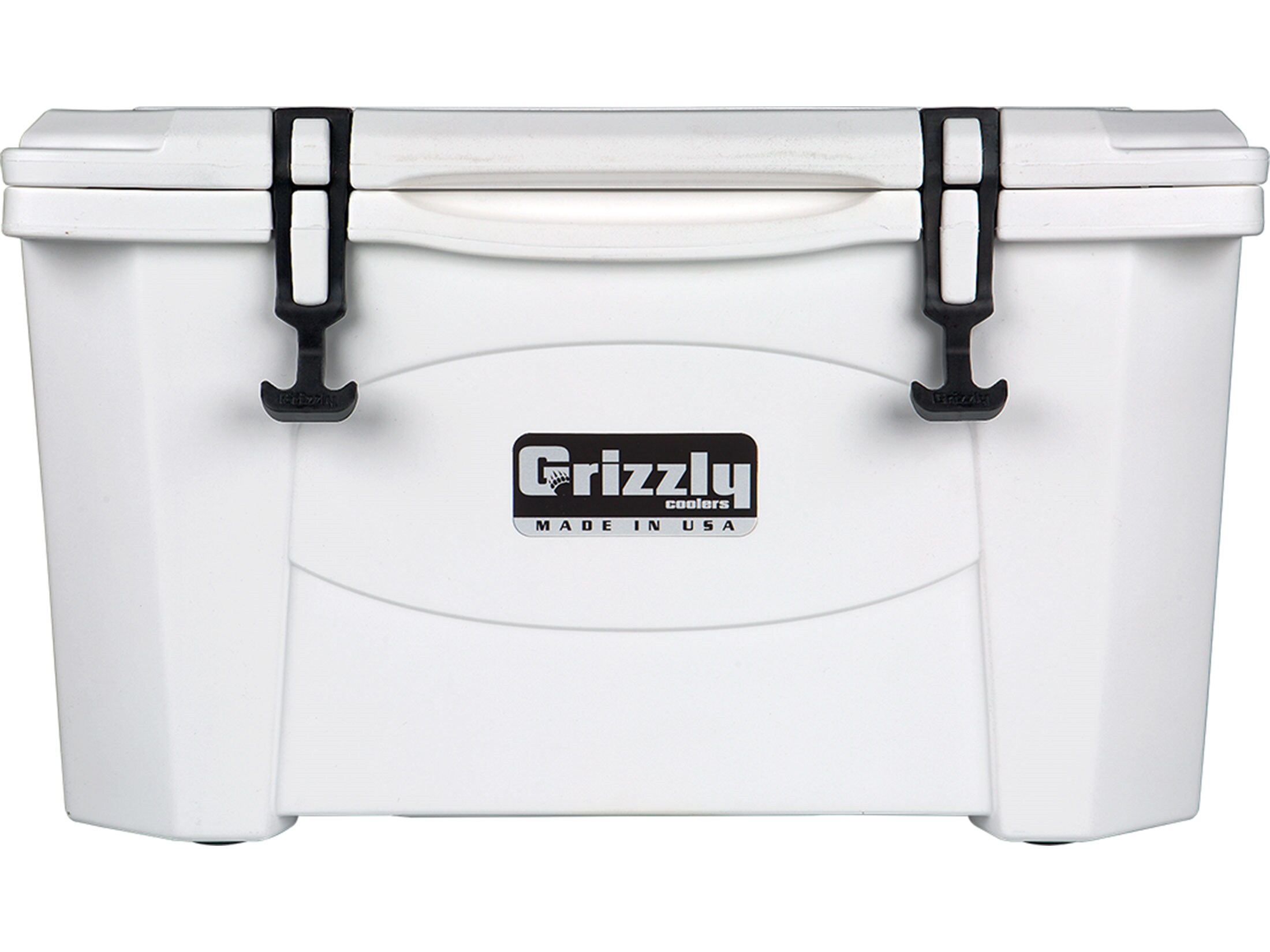 Grizzly 40 Qt Cooler Rope Handles Polyethylene White