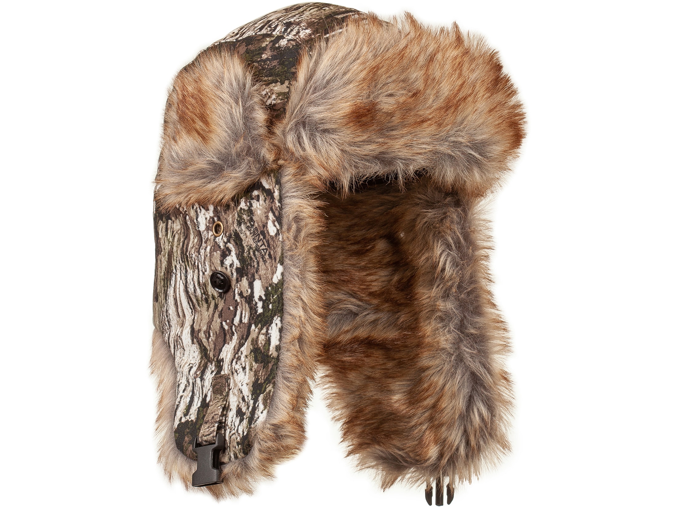 Huntworth Men's Blackfoot Faux Fur Camo Trapper Hat Tarnen XL