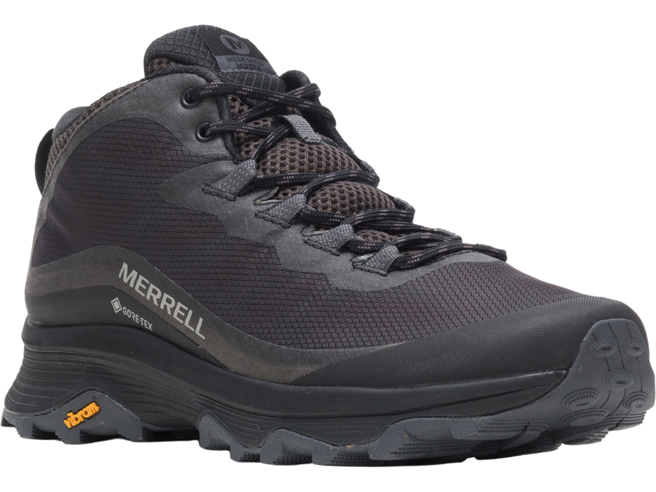 Merrell Moab Speed Mid Hiking Boots Gore-Tex Black/Asphalt Men's 10.5