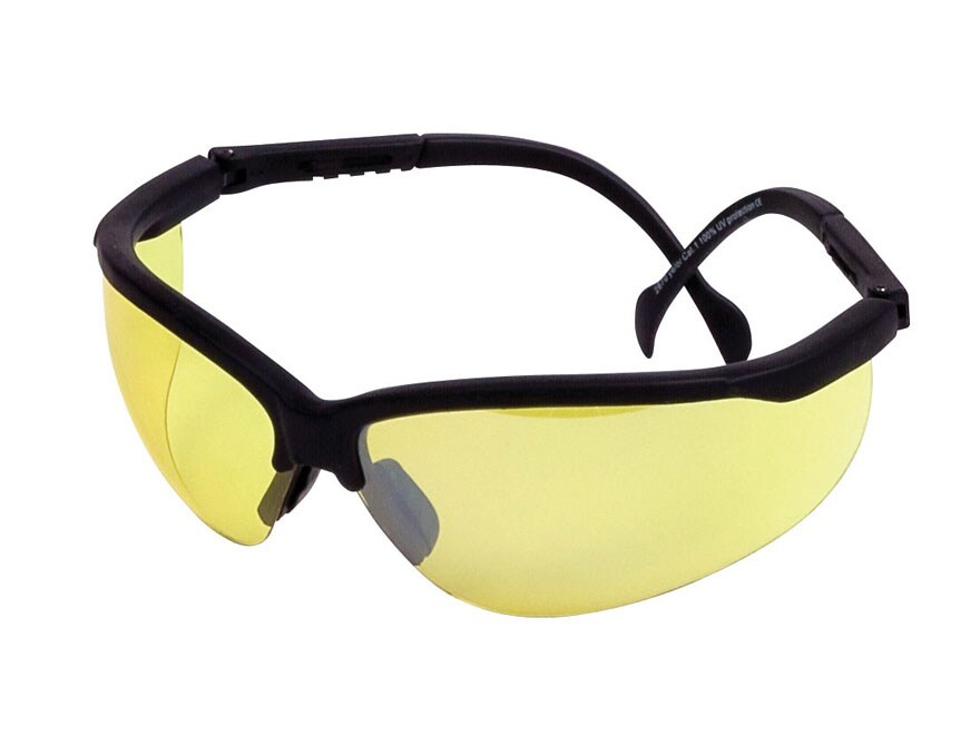 Champion Adjustable Frame Ballistic Shooting Glasses Black Frame