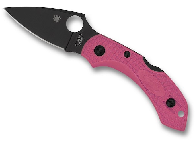 Spyderco Dragonfly 2 Pocket Knife 2.28″ Leaf CPM S30V Titanium Carbo-Nitride Blade Fiberglass Reinforced Nylon (FRN) Handle Pink