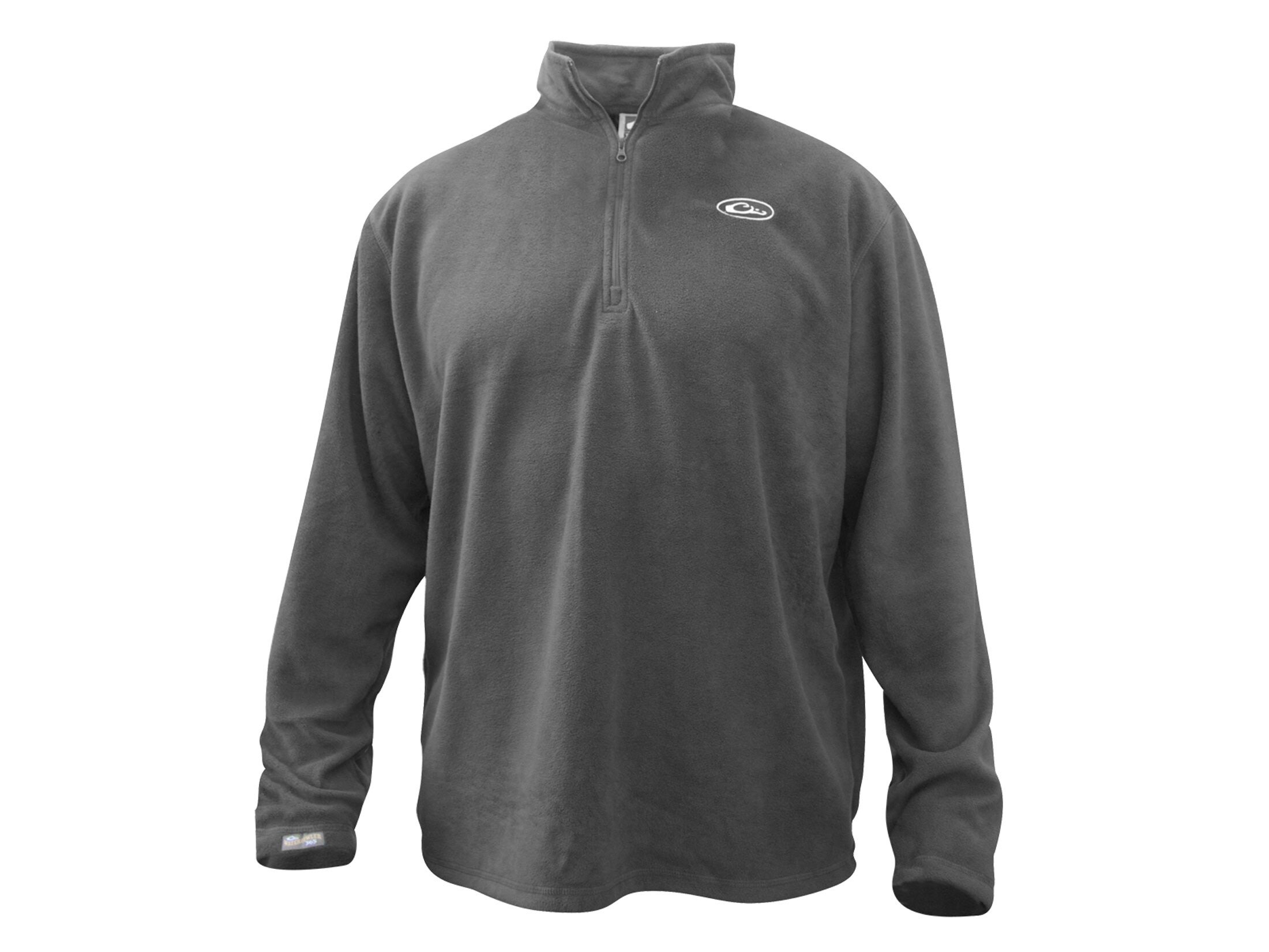 Drake Men's Camp Fleece 1/4 Zip Pullover Polyester Gray XL