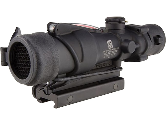 Trijicon ACOG TA31RCO BAC Rifle Scope 4x 32mm M150 Military Version Dual-Illuminated Red Chevron 223 Remington Reticle with TA51 Flattop Mount Matte Black