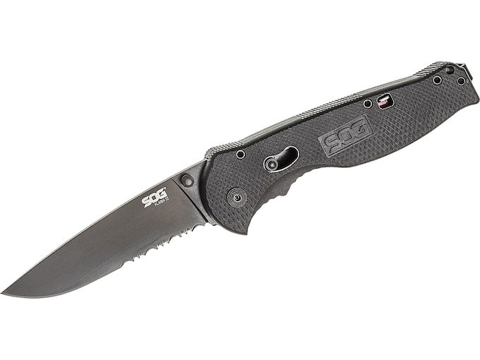 SOG Flash II Assisted Opening Serrated Pocket Knife