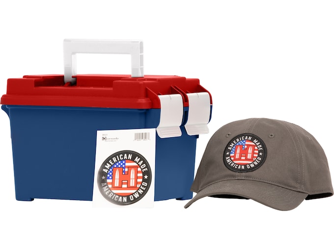 Hornady USA 250th TAP & American Gunner 9mm Luger Ammo 115 Grain Full Metal Jacket and Jacketed Hollow Point Ammo Can of 250