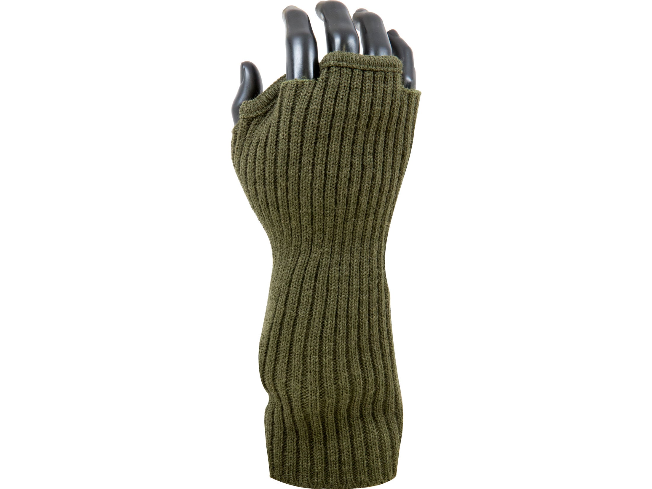 military wool fingerless gloves