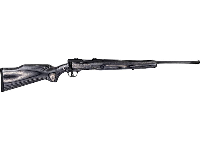 Savage Arms BMAG Bolt Action Rifle 17 Winchester Super Magnum 22″ Fluted Matte Black Barrel Black Frame Gray Field Stock