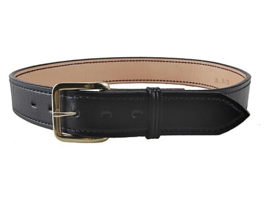 Don Hume B109 Holster Belt 1-1/2 Brass Buckle Leather Black 38