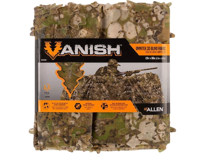Allen Vanish Omnitex 3D Camouflage Netting 12′ x 56″ Veil Terrain
