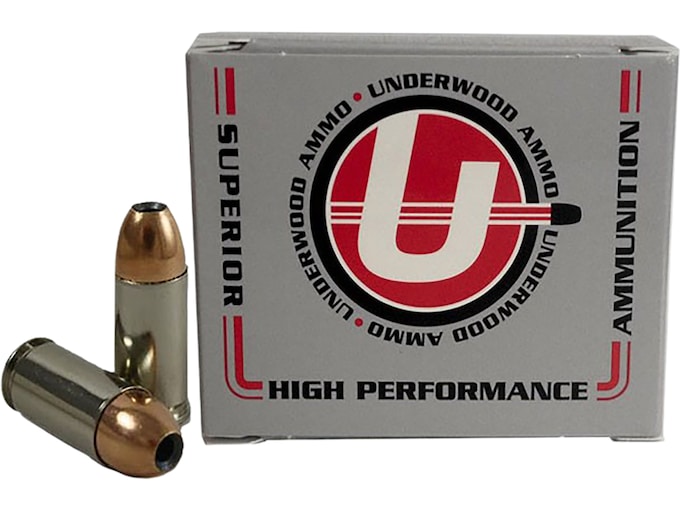 Underwood 9mm Luger +P Ammo 115 Grain Nosler Sporting Handgun Jacketed Hollow Point Box of 20