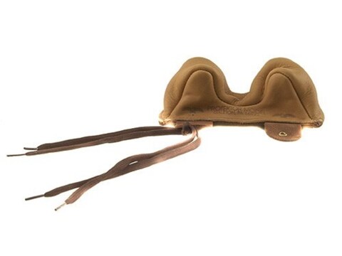 Protektor Owl Ear Rifle Front Shooting Rest Bag Narrow Leather Tan Unfilled