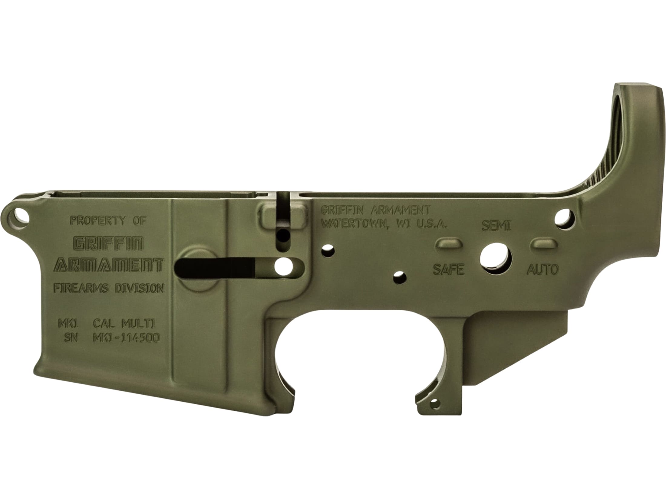 Griffin Armament MK1 AR-15 Mil-Spec Stripped Lower Receiver