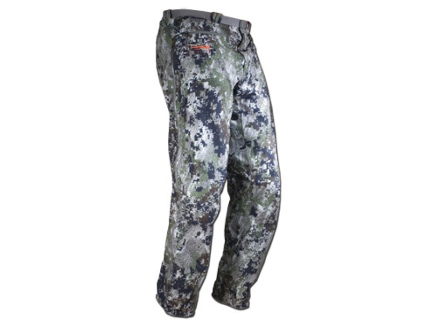 Sitka Men's Downpour Rain Pants Polyester Gore Optifade Forest Camo