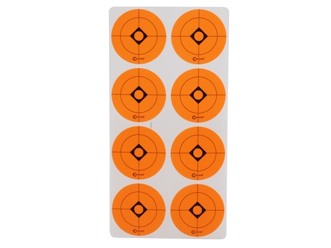 Caldwell Shooting Spots 1-1/2" Pack of 12 Sheets 8 Spots per Sheet Orange