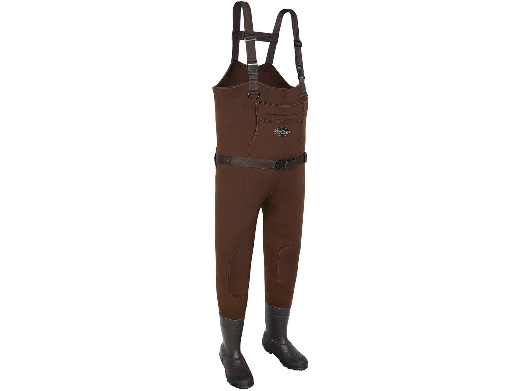 Allen Chesapeake 200 Gram Insulated Chest Waders Neoprene Rubber Brown
