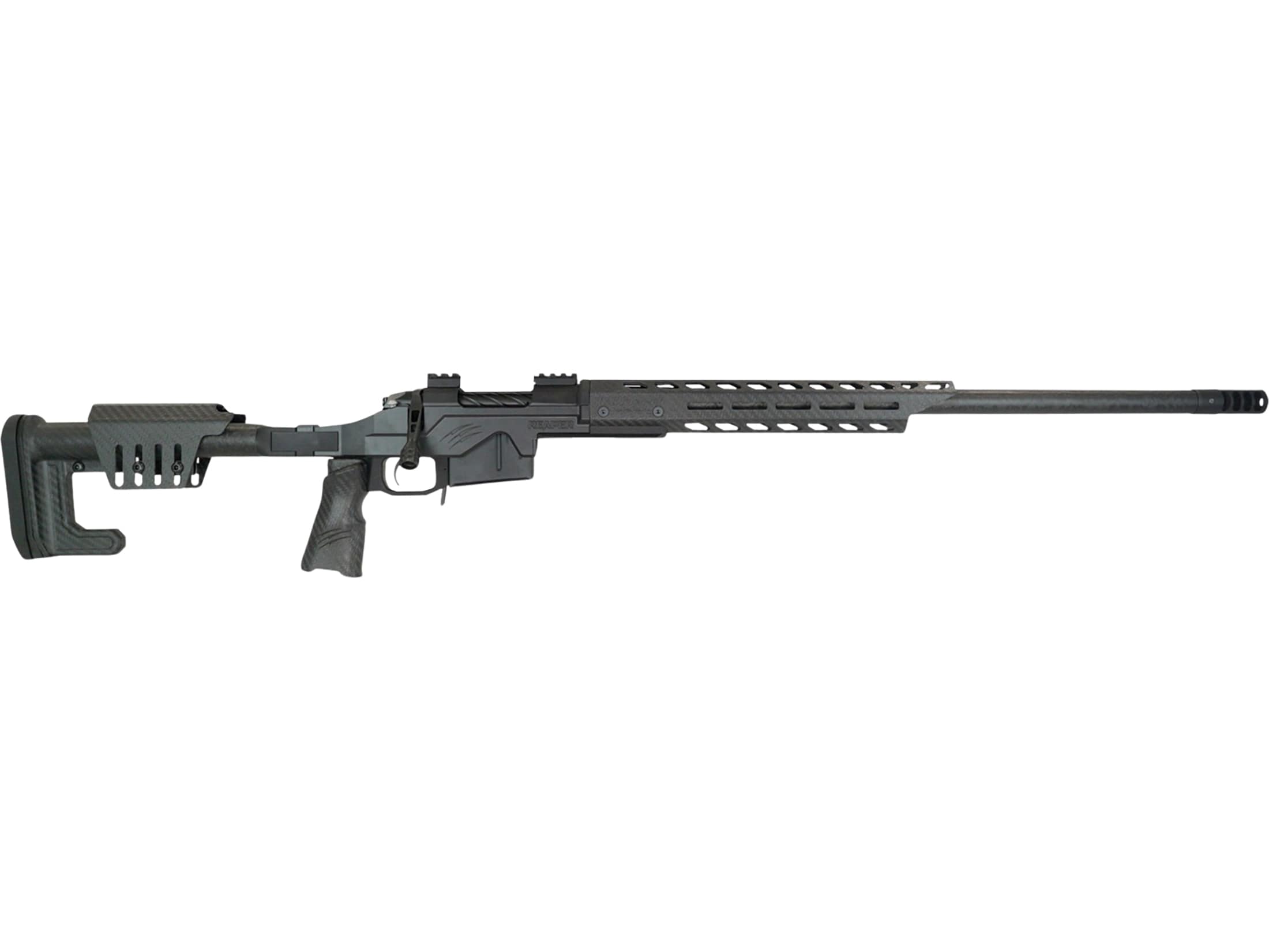 Fierce Firearms Reaper HTAC Bolt Action Rifle 25 Creedmoor 22" Black Threaded Barrel Black Frame Carbon Black Pistol Grip