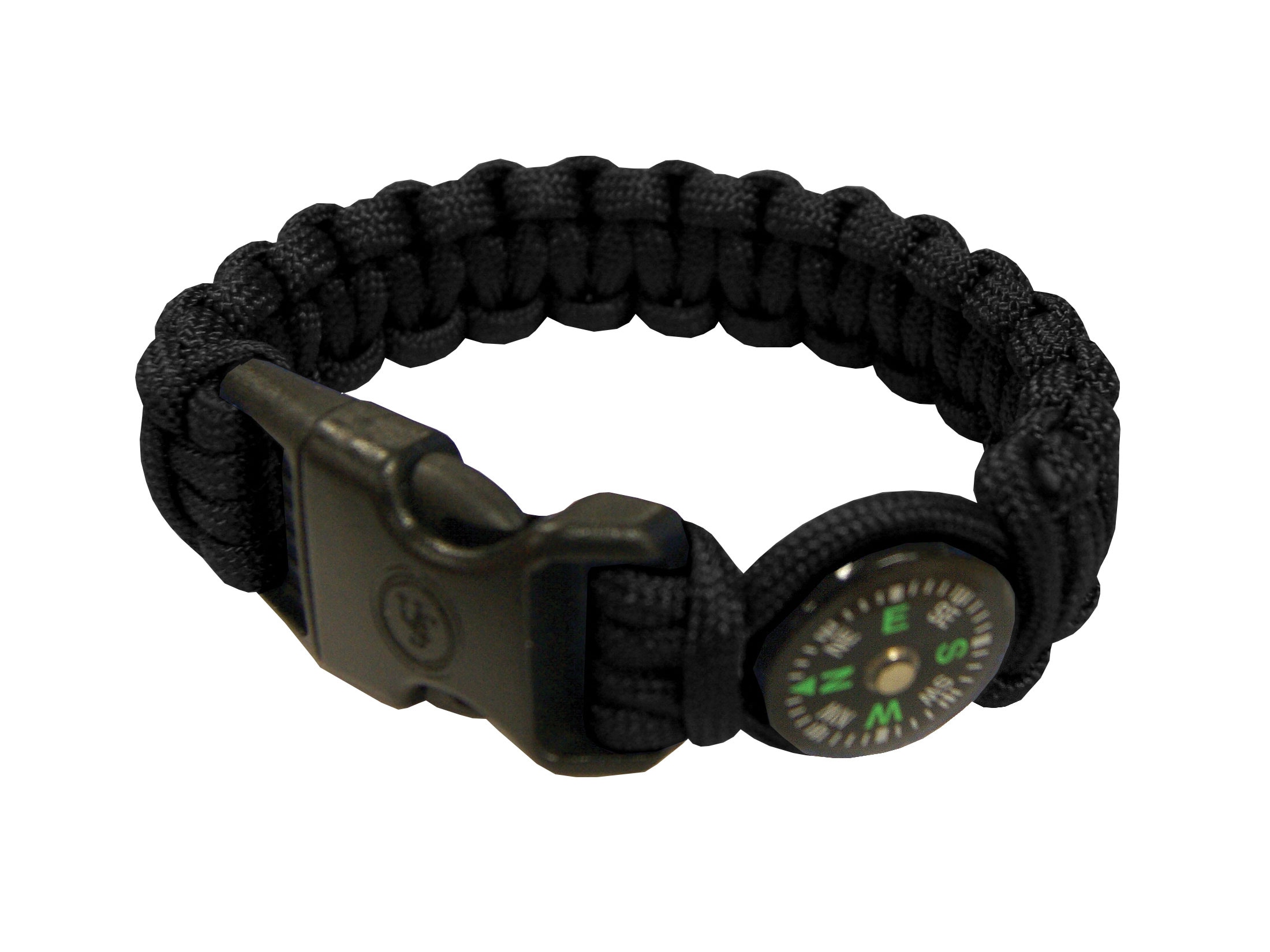 UST Paracord Survival Bracelet Compass Black