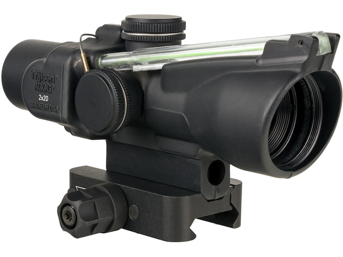 Trijicon ACOG TA47 Compact Rifle Scope 2x 20mm Dual-Illuminated Green Crosshair Reticle Q-LOC Mount Matte Black