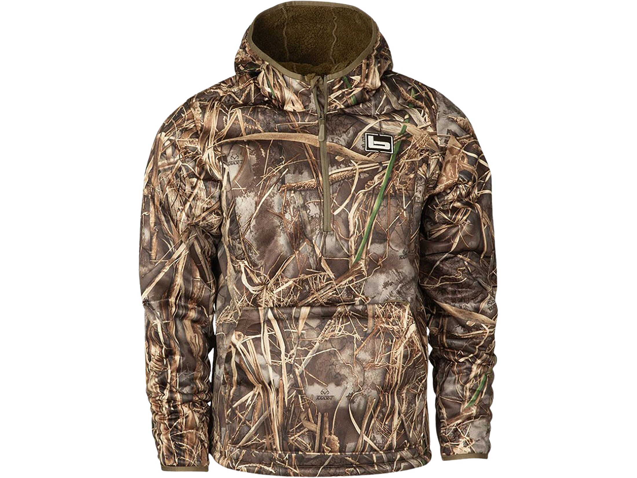 Banded Men's Fanatech Softshell 1/2 Zip Hoodie Realtree Max-7 2XL