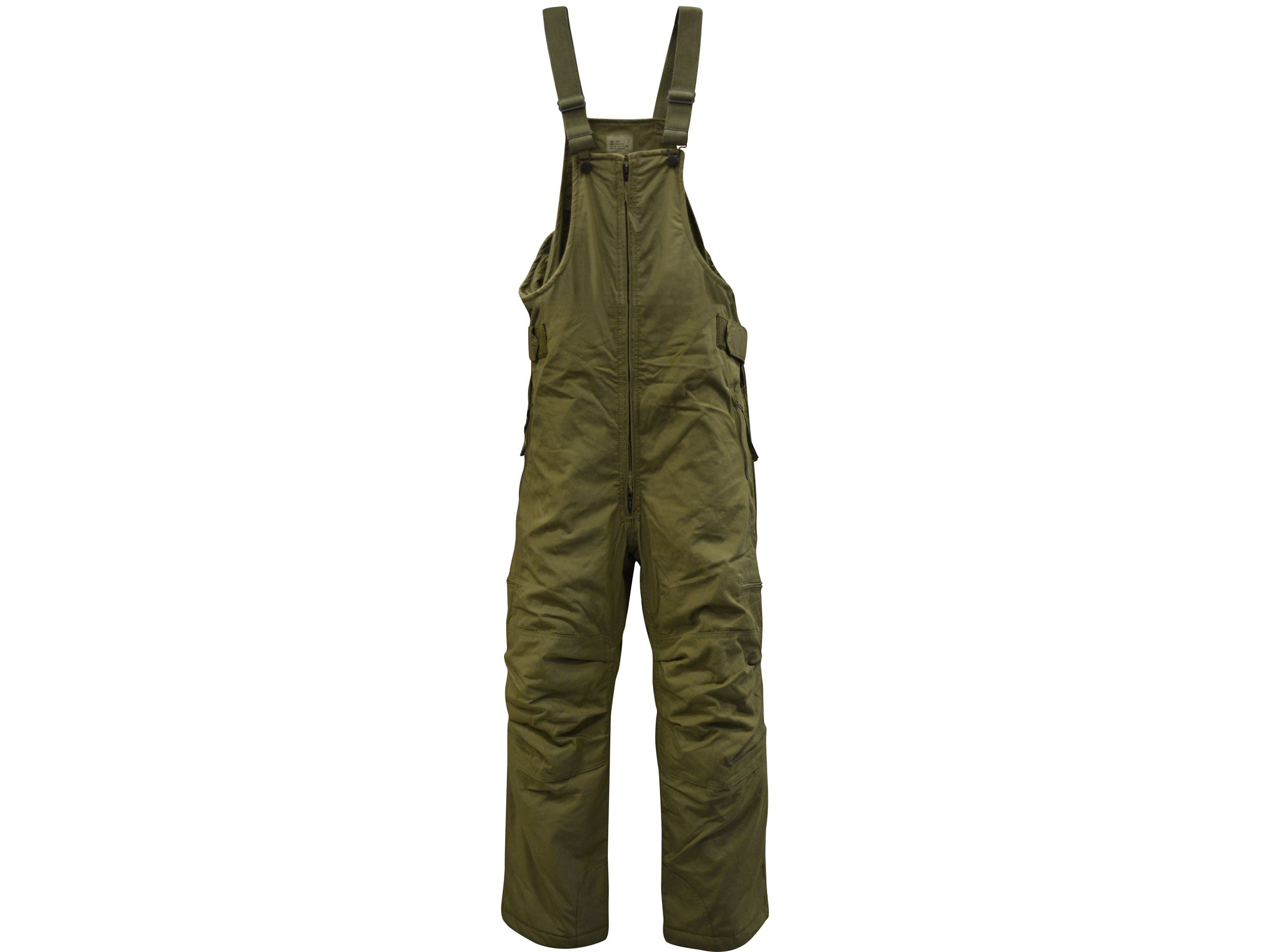 Military Surplus Cold Weather Bibs Grade 2 Olive Drab Small Short