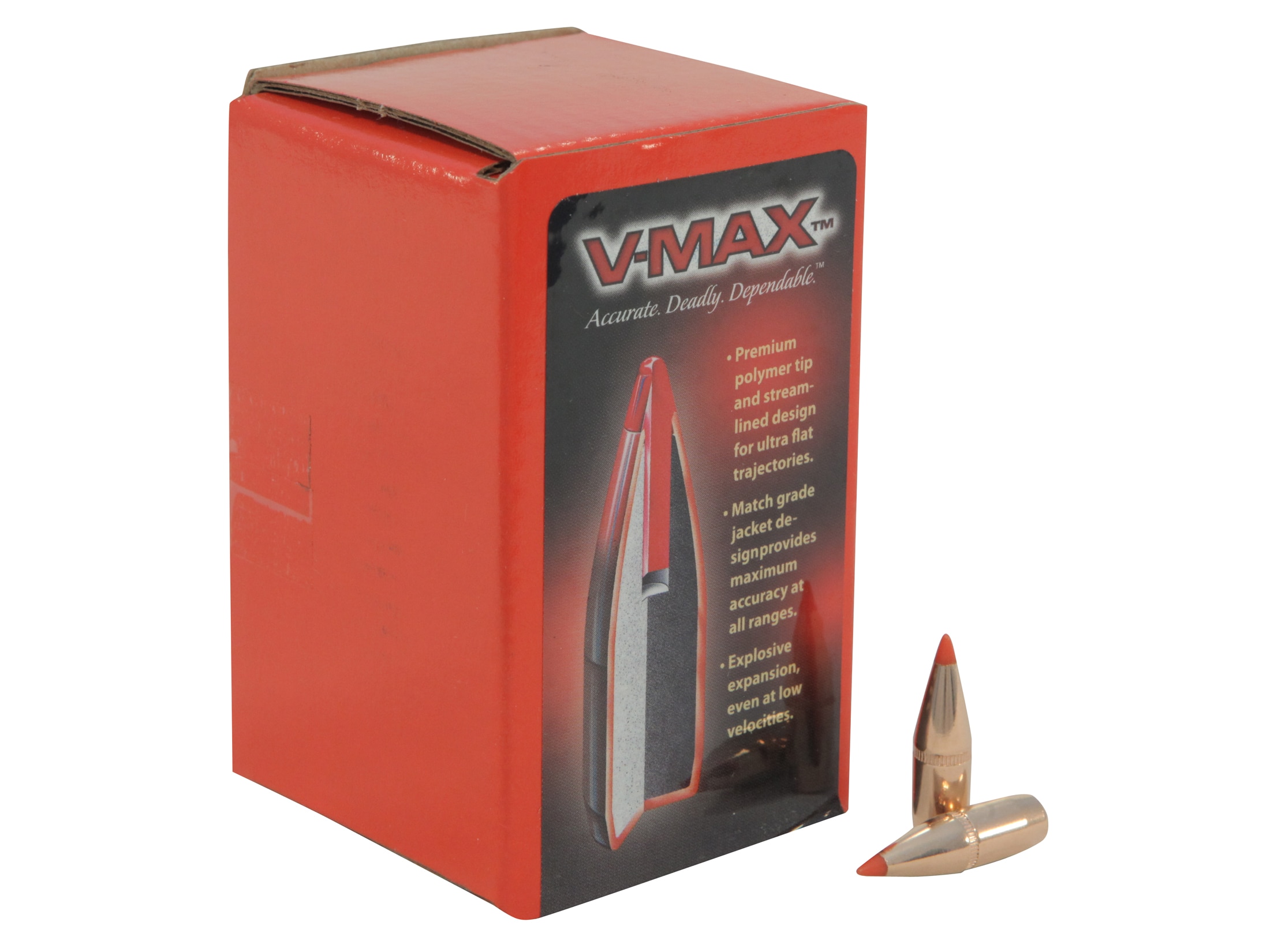 Hornady V-MAX Bullets 270 Caliber (277 Diameter) 110 Grain with Cannelure Box of 100