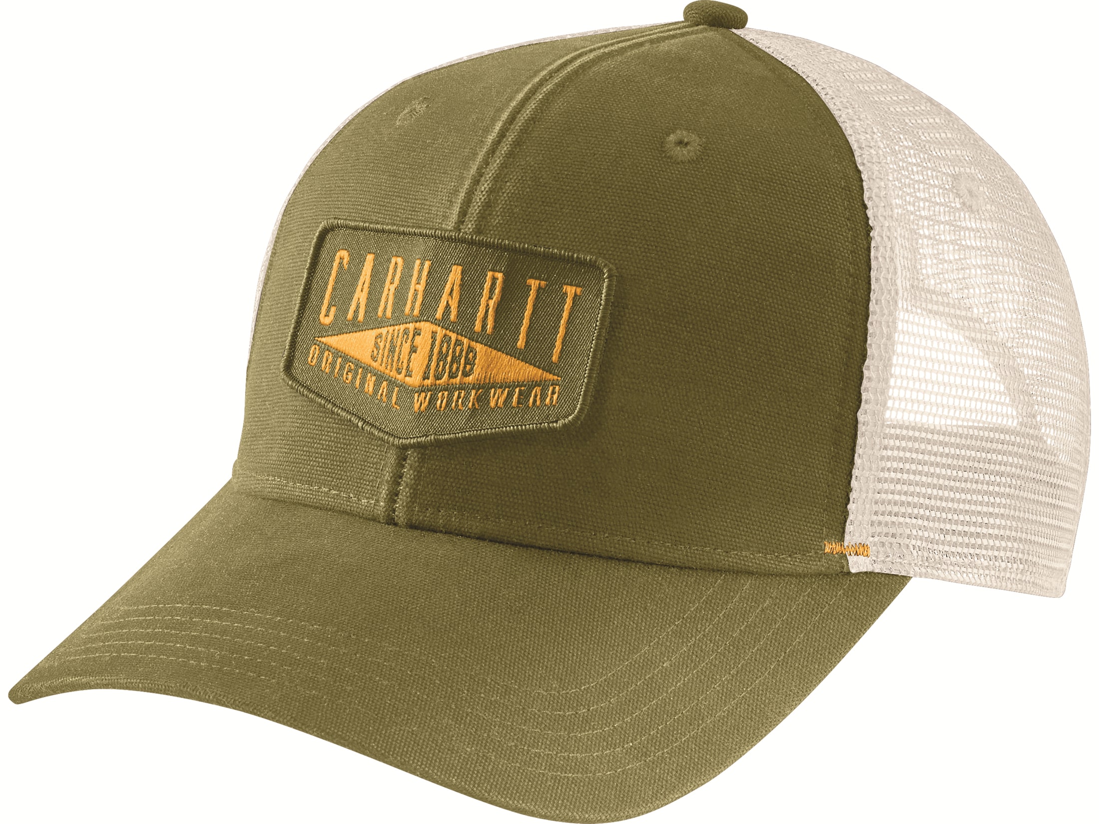 Carhartt Men's Canvas Workwear Patch Cap True Olive One Size Fits Most